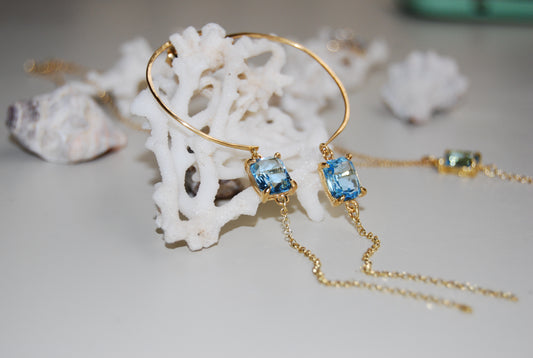 Pendientes AGUA MARINA