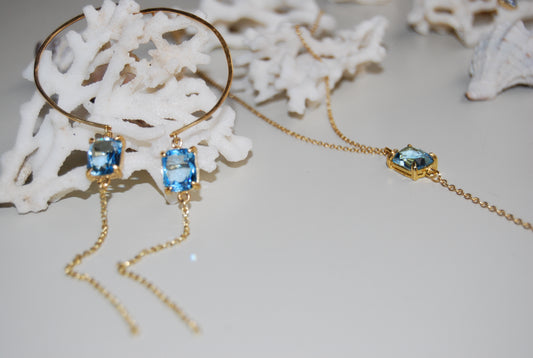 Pendientes AGUA MARINA